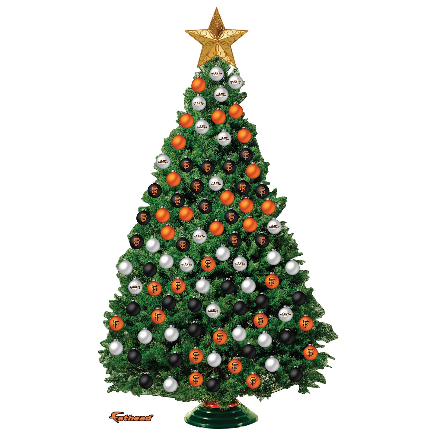 San Francisco Giants - Decorate Your Own Christmas Tree - Official MLB - Reusable Vinyl Wall Decals