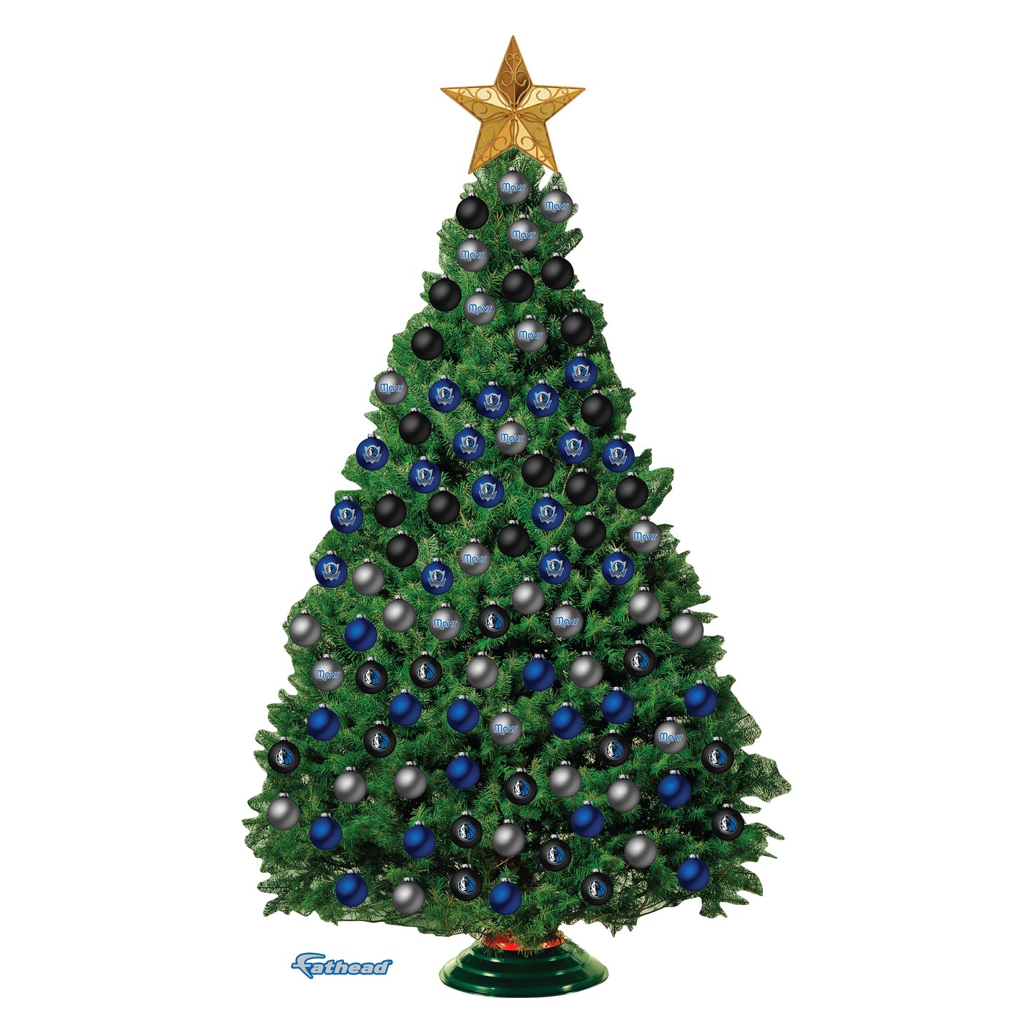 Dallas Mavericks - Decorate Your Own Christmas Tree - Official NBA - Reusable Vinyl Wall Decals