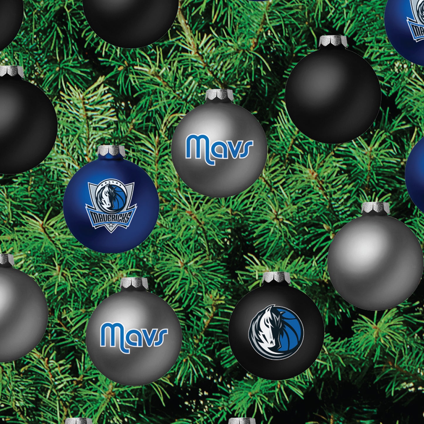 Dallas Mavericks - Decorate Your Own Christmas Tree - Official NBA - Reusable Vinyl Wall Decals