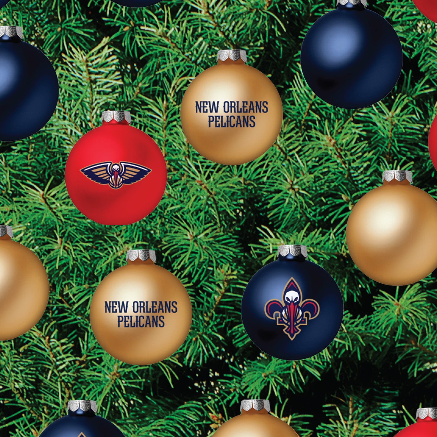 New Orleans Pelicans - Decorate Your Own Christmas Tree - Official NBA - Reusable Vinyl Wall Decals