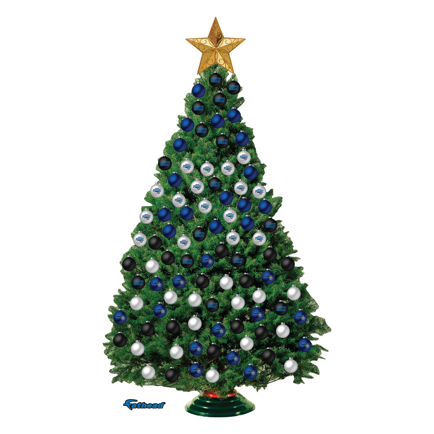 Orlando Magic - Decorate Your Own Christmas Tree - Official NBA - Reusable Vinyl Wall Decals