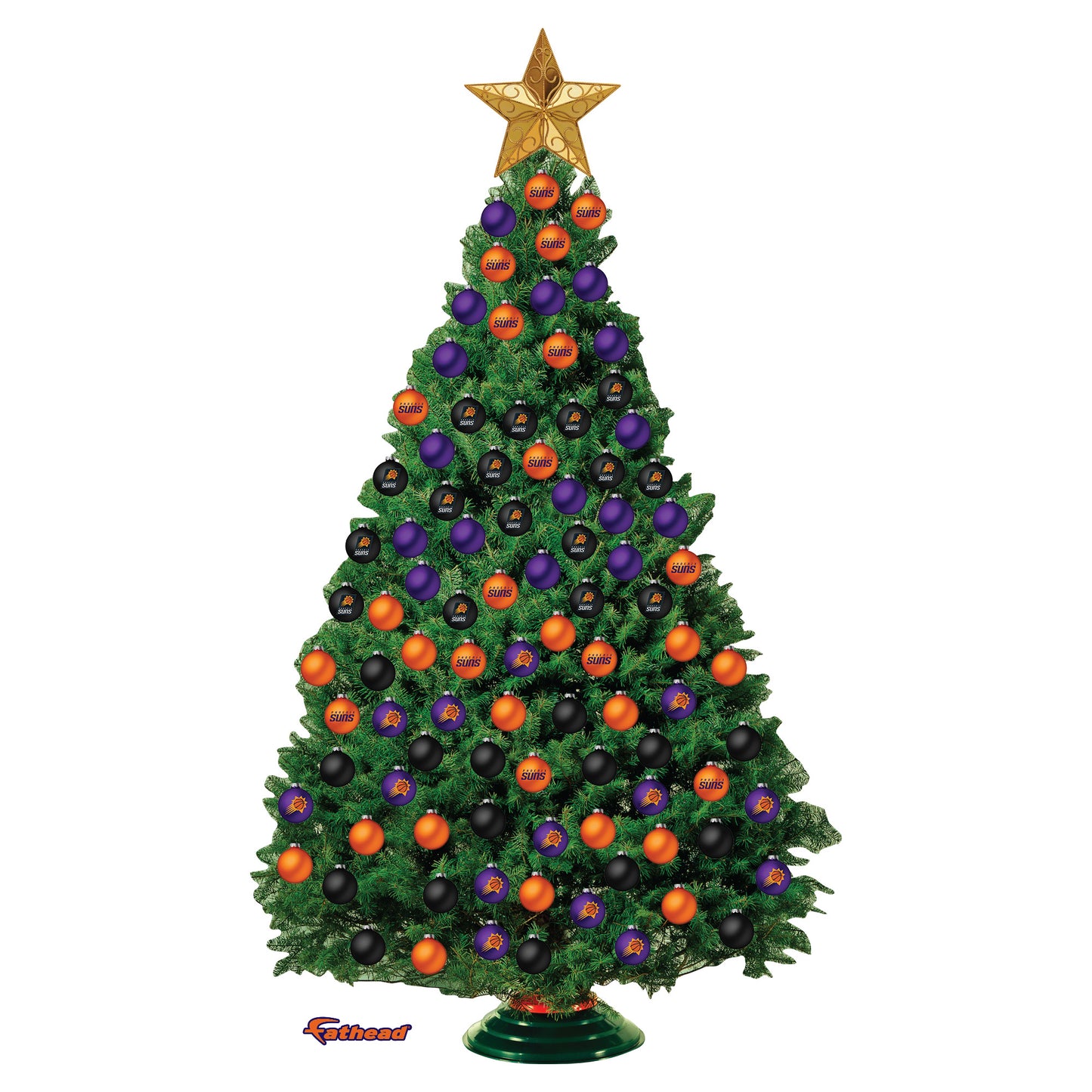 Phoenix Suns - Decorate Your Own Christmas Tree - Official NBA - Reusable Vinyl Wall Decals