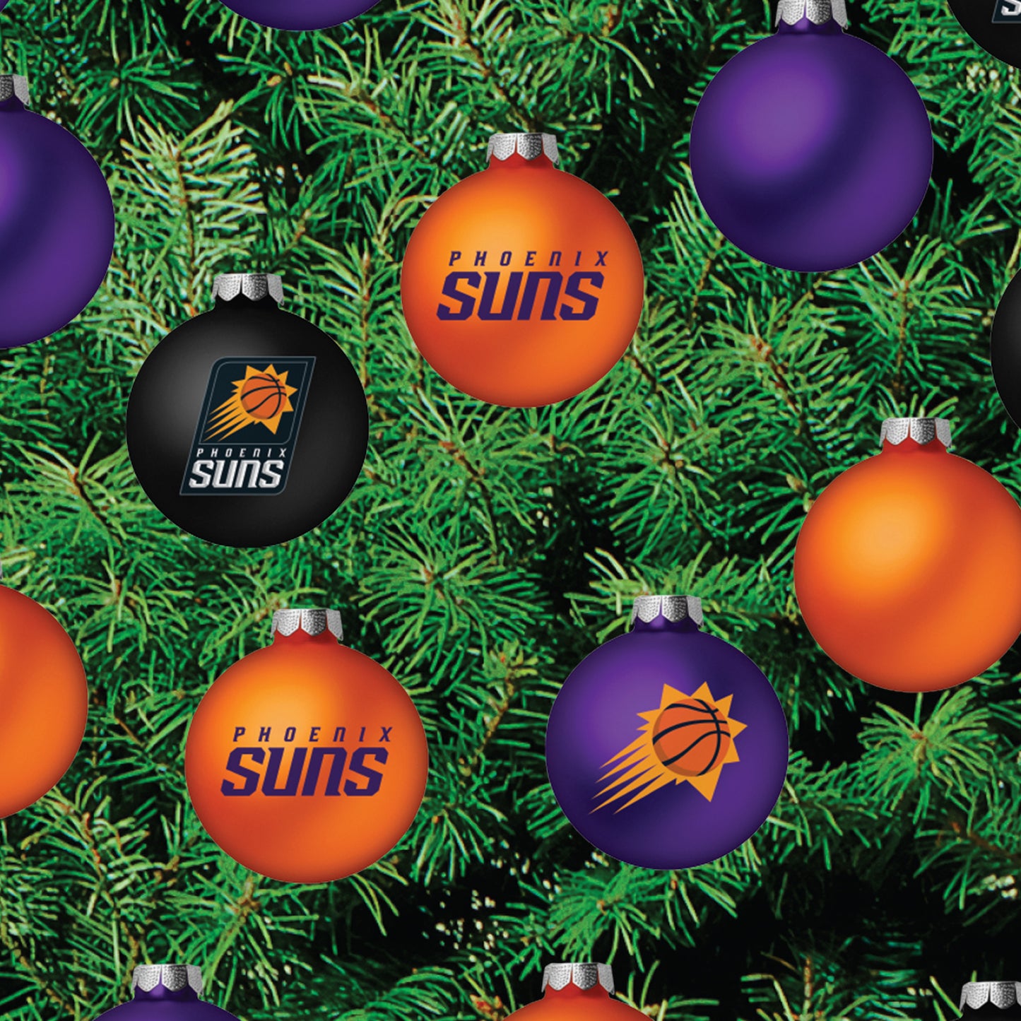 Phoenix Suns - Decorate Your Own Christmas Tree - Official NBA - Reusable Vinyl Wall Decals