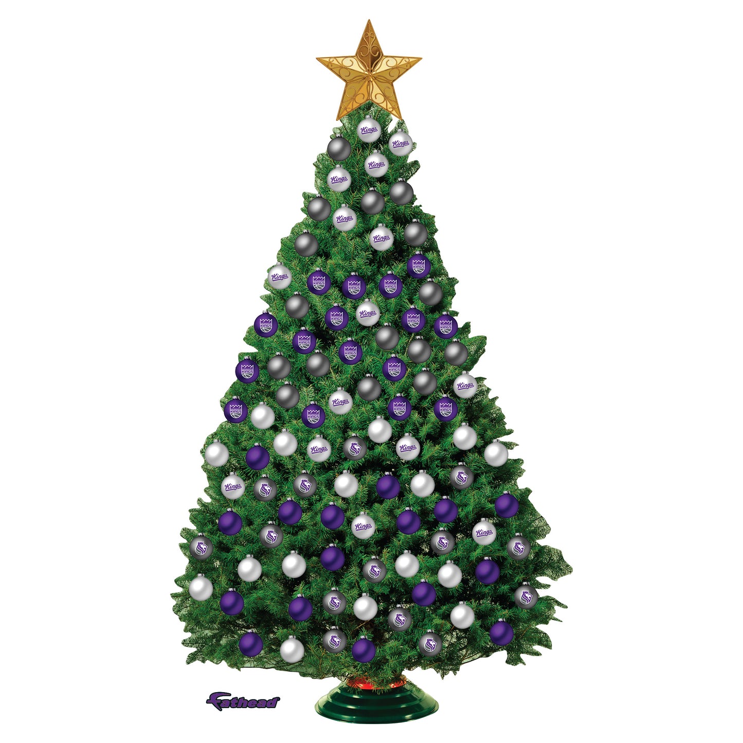 Sacramento Kings - Decorate Your Own Christmas Tree - Official NBA - Reusable Vinyl Wall Decals