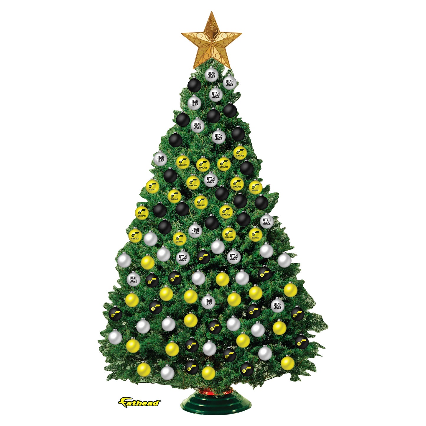 Utah Jazz - Decorate Your Own Christmas Tree - Official NBA - Reusable Vinyl Wall Decals