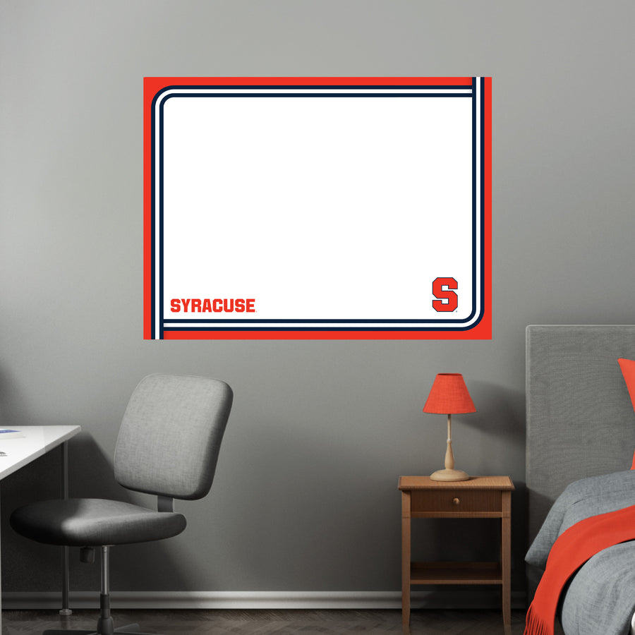 Syracuse Orange - Dry Erase Whiteboard - Official NCAA - Reusable Vinyl Wall Decal
