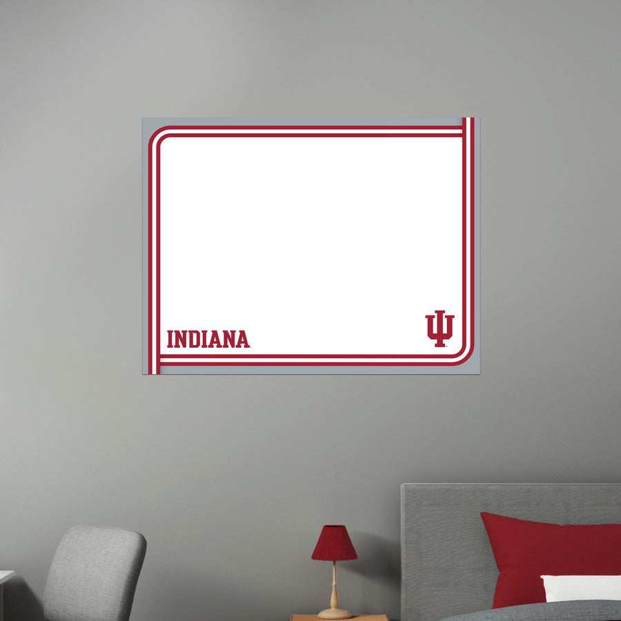 Indiana Hoosiers - Dry Erase Whiteboard - Official NCAA - Reusable Vinyl Wall Decal