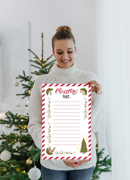 Christmas:  Cute Tree        -      Dry Erase Foam Core