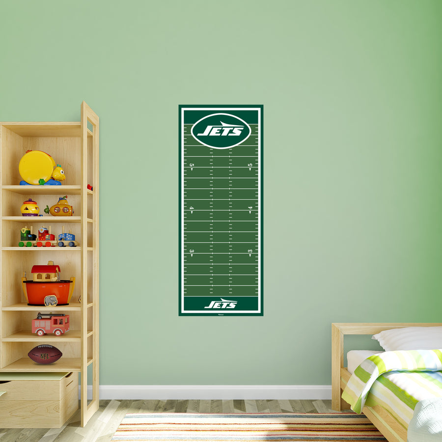 New York Jets - Growth Chart - Official NFL - Reusable Vinyl Wall Decal