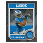 Detroit Lions: Amon-Ra St. Brown Poster - Officially Licensed NFL Removable Adhesive Decal