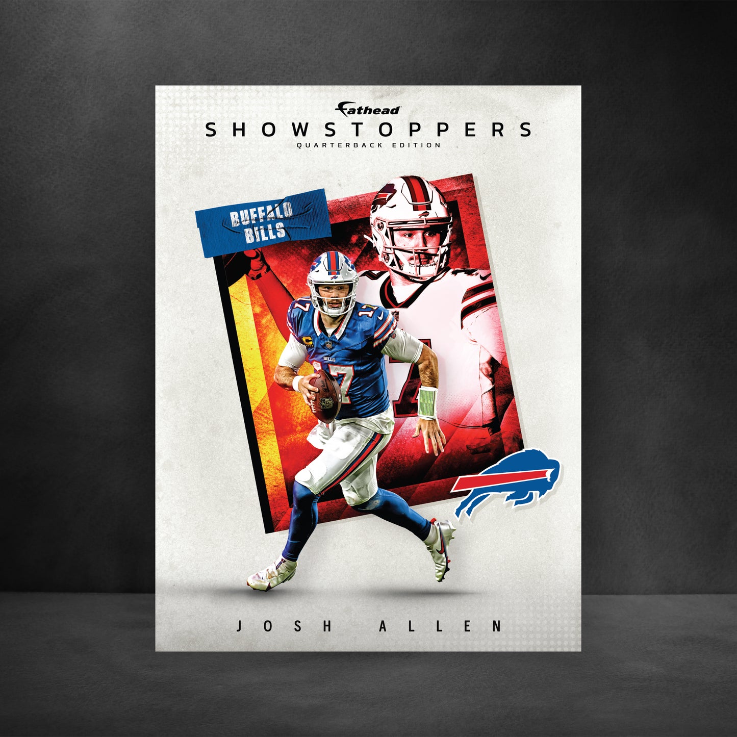 Buffalo Bills: Josh Allen Showstopper Poster        - Officially Licensed NFL Removable     Adhesive Decal