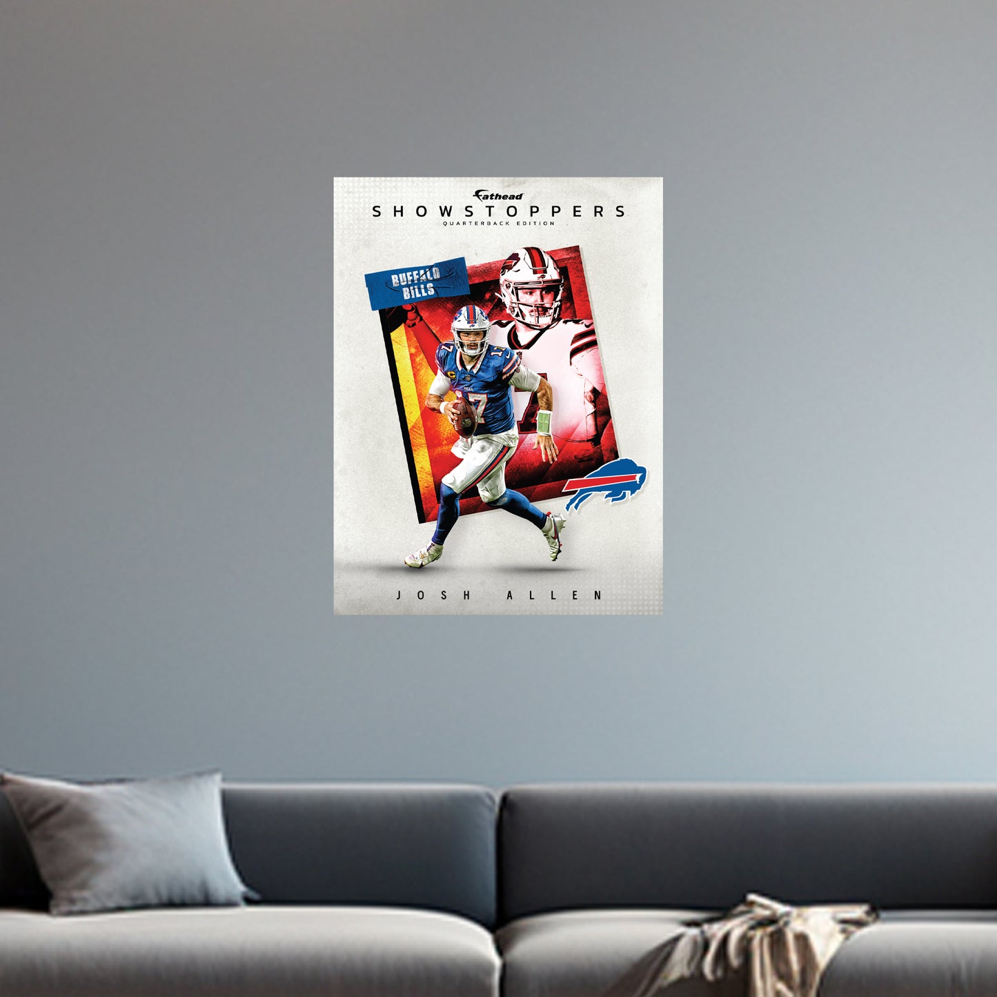 Buffalo Bills: Josh Allen Showstopper Poster        - Officially Licensed NFL Removable     Adhesive Decal