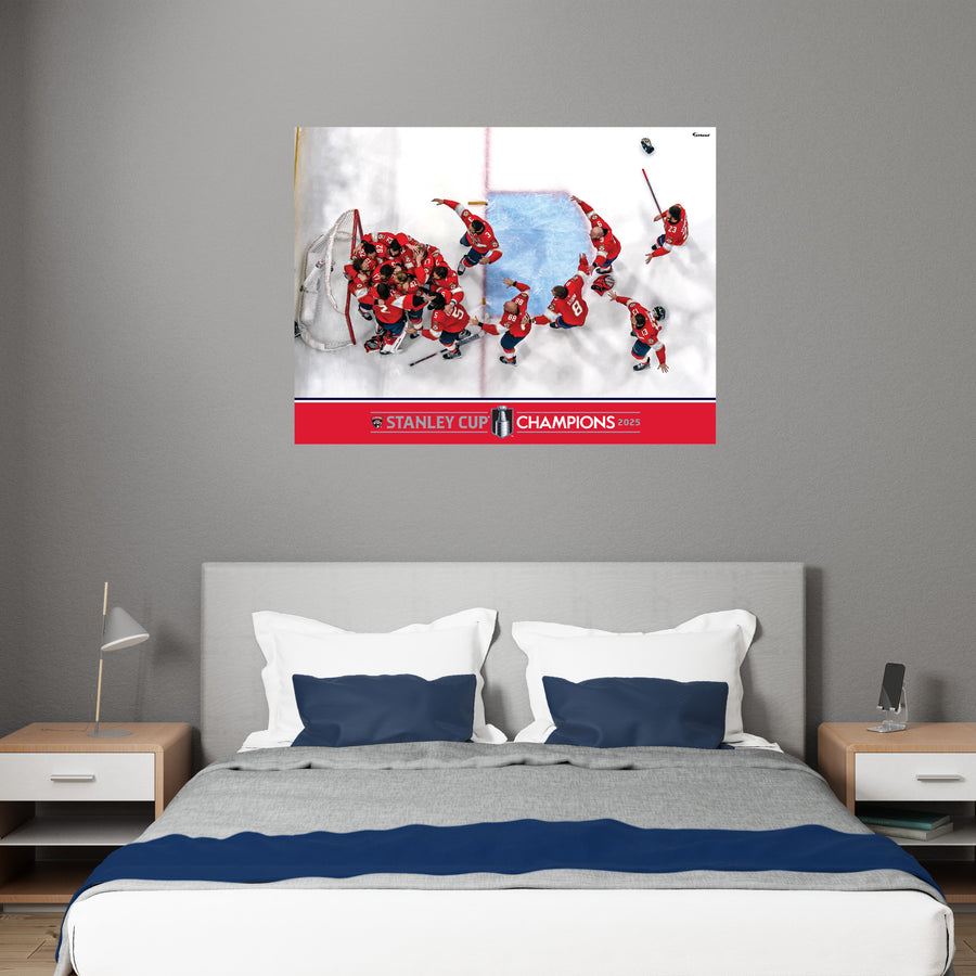 2025 Stanley Cup Champions - Peel & Stick Poster - Official NHL - Florida Panthers - Reusable Vinyl Wall Decal