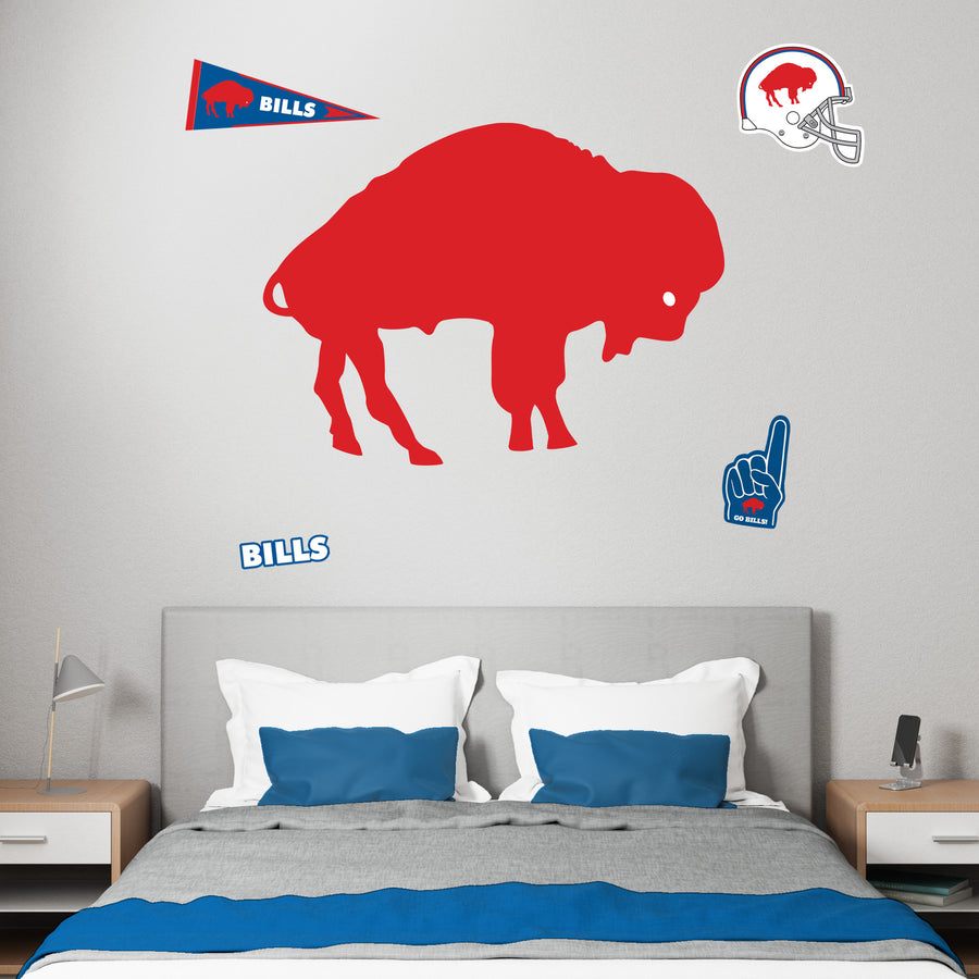 Buffalo Bills - RealBig Classic Logo Collection - Official NFL - Reusable Vinyl Wall Decals