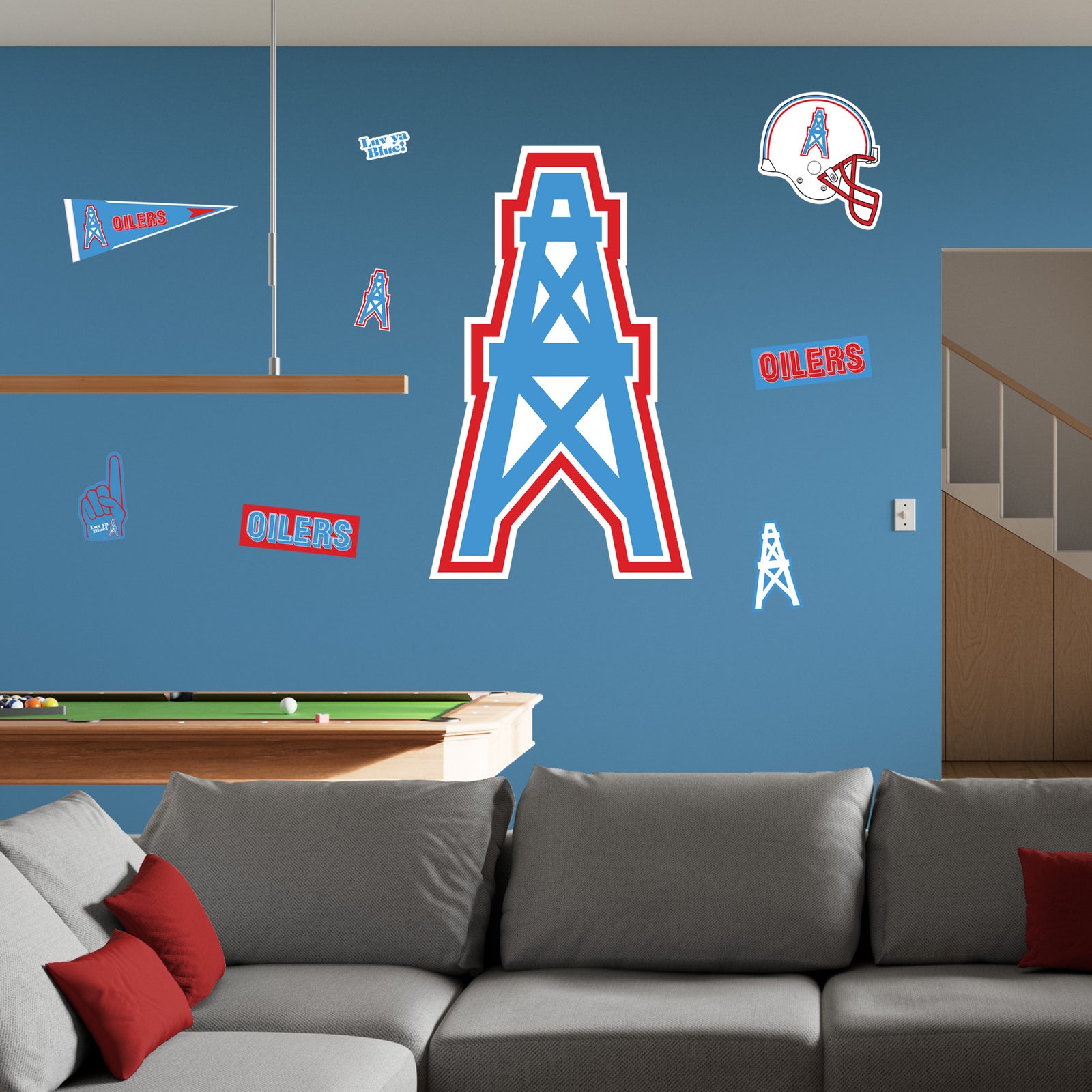Houston Oilers - RealBig Classic Logo Collection - Official NFL - Reus ...