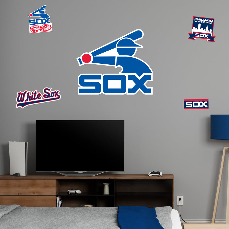 Chicago White Sox - RealBig Classic Logo Collection - Official MLB - Reusable Vinyl Wall Decals