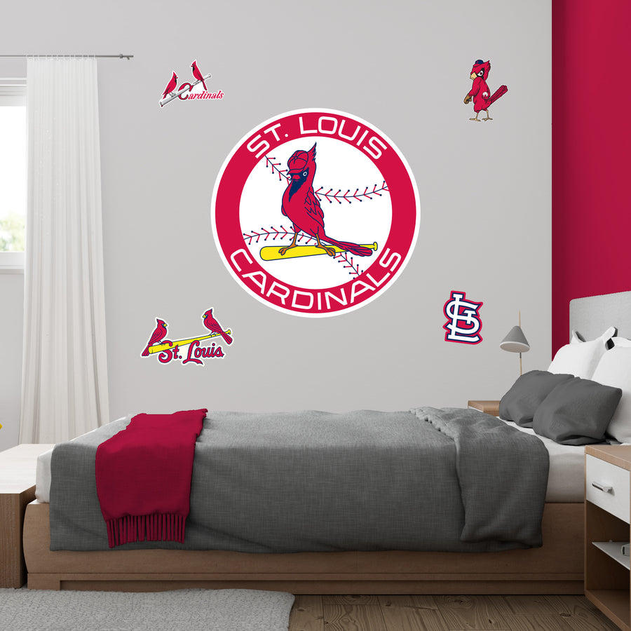 St. Louis Cardinals - RealBig Classic Logo Collection - Official MLB - Reusable Vinyl Wall Decals