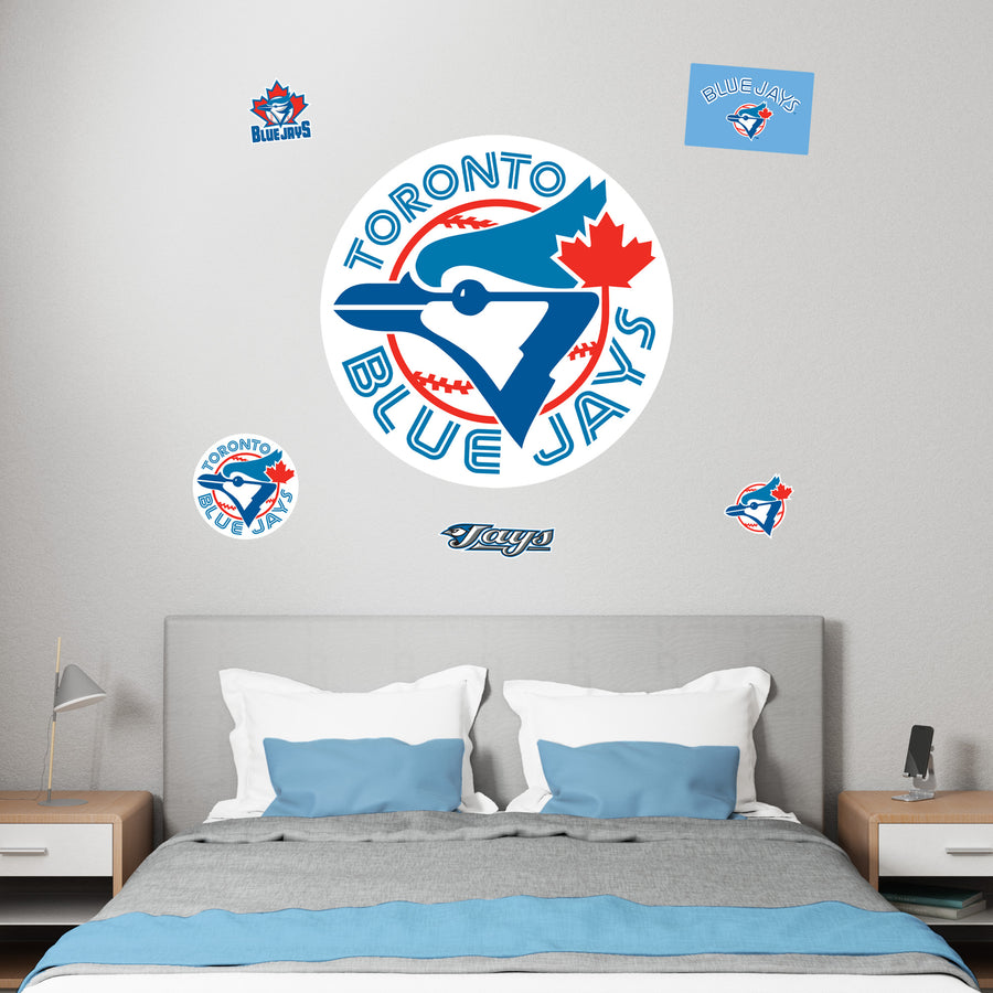 Toronto Blue Jays - RealBig Classic Logo Collection - Official MLB - Reusable Vinyl Wall Decals