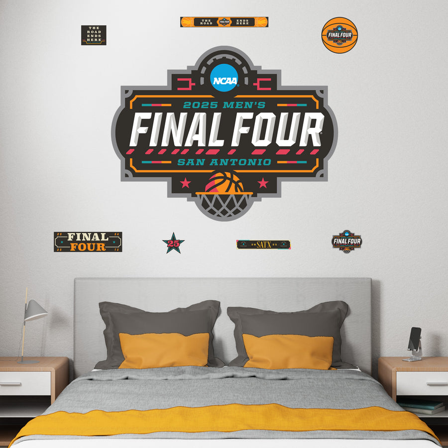 2025 Men's Final Four Logo - Realbig Collection - Official NCAA - Reusable Vinyl Wall Decals