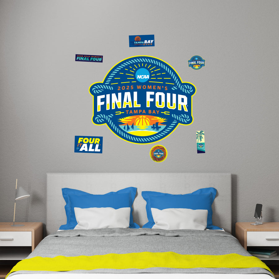 2025 Women's Final Four Logo - Realbig Collection - Official NCAA - Reusable Vinyl Wall Decals