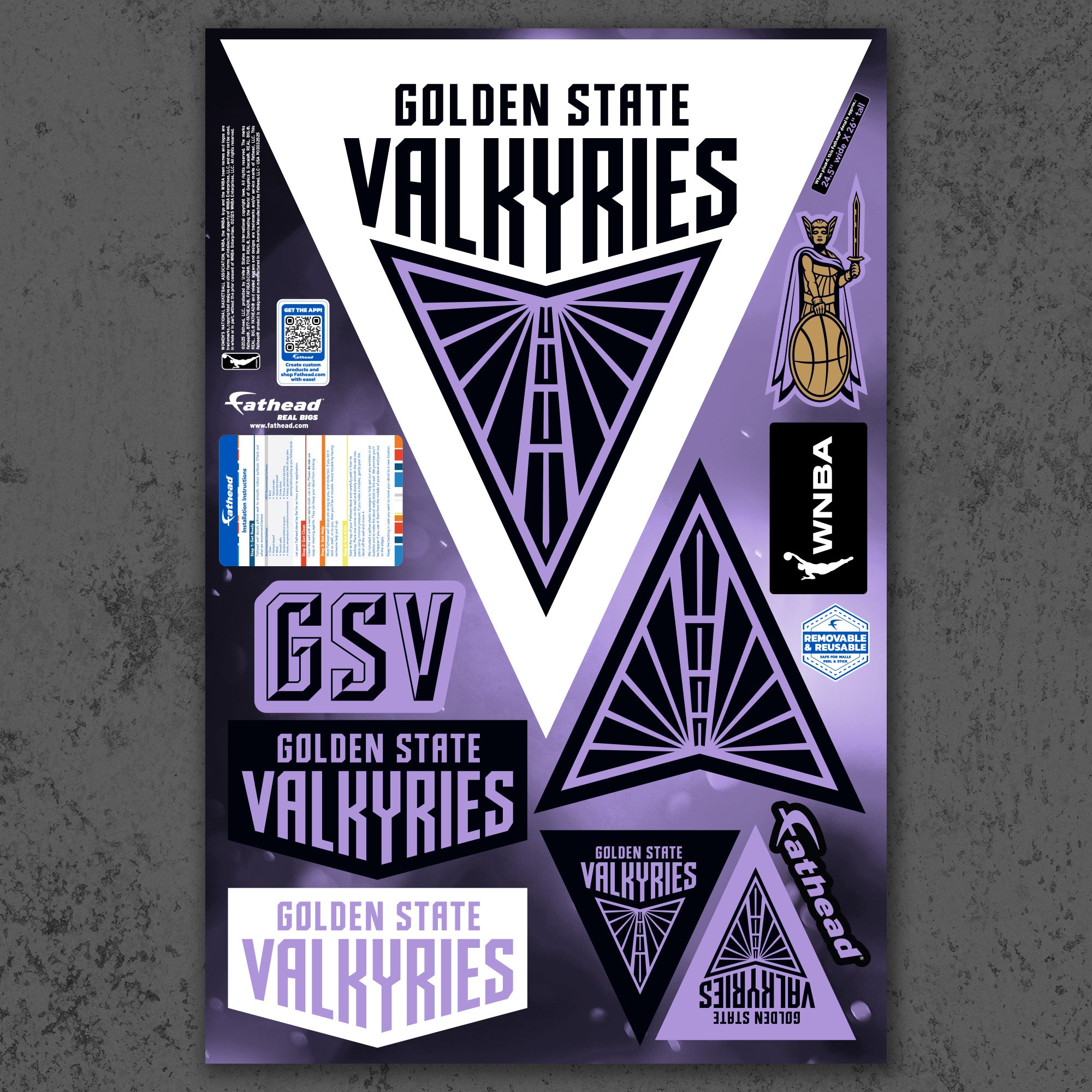 Golden State Valkyries - RealBig Logo Collection - Official WNBA - Reu ...