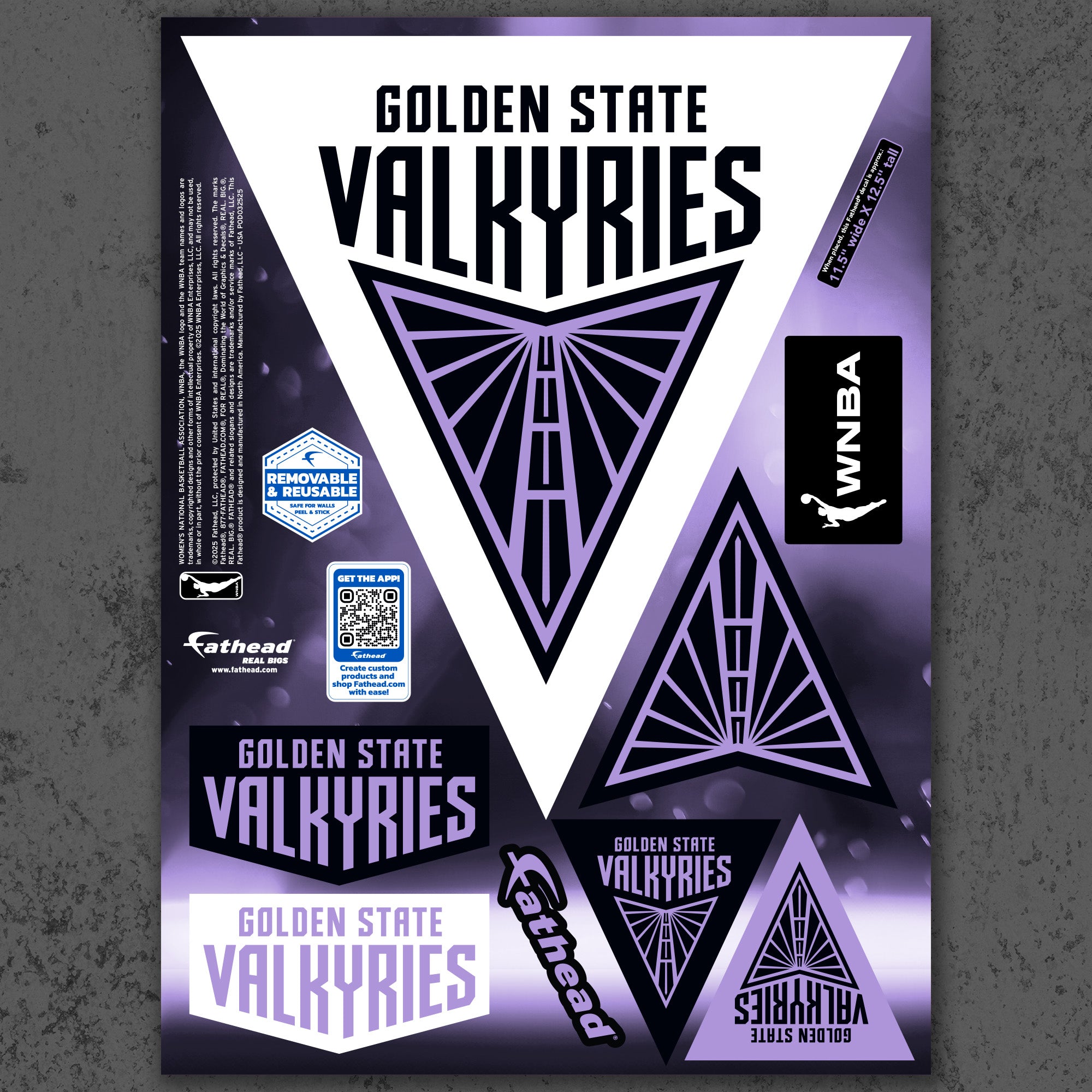 Golden State Valkyries - RealBig Logo Collection - Official WNBA - Reu ...