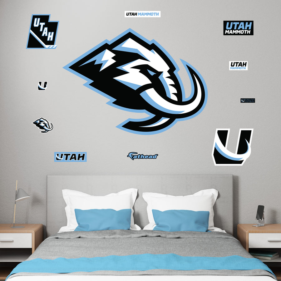 Utah Mammoth - RealBig Logo Collection - Official NHL - Reusable Vinyl Wall Decals