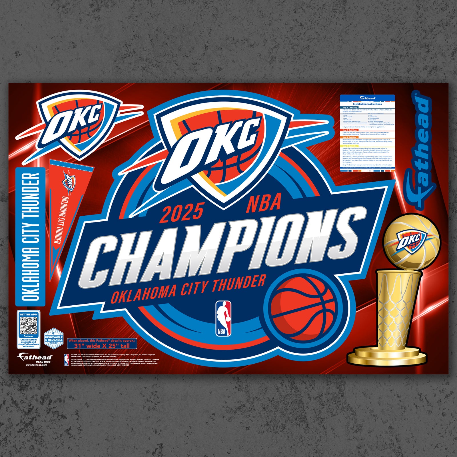 NBA 2025 Champions - RealBig Logo Collection - Official NBA