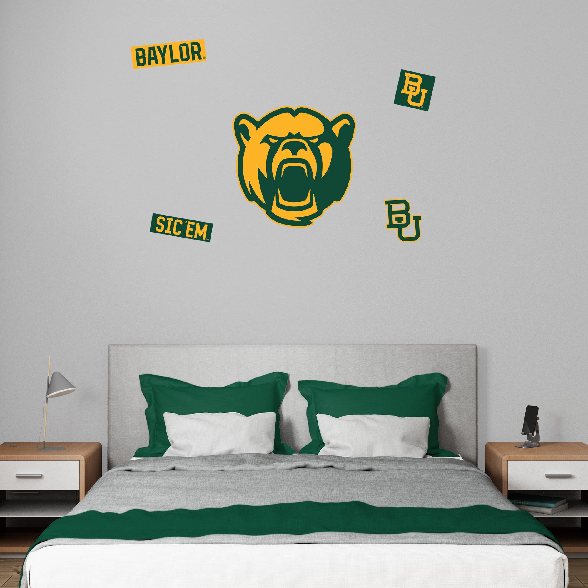 Baylor Bears - RealBig Bear Head Logo Collection - Official NCAA - Reu ...