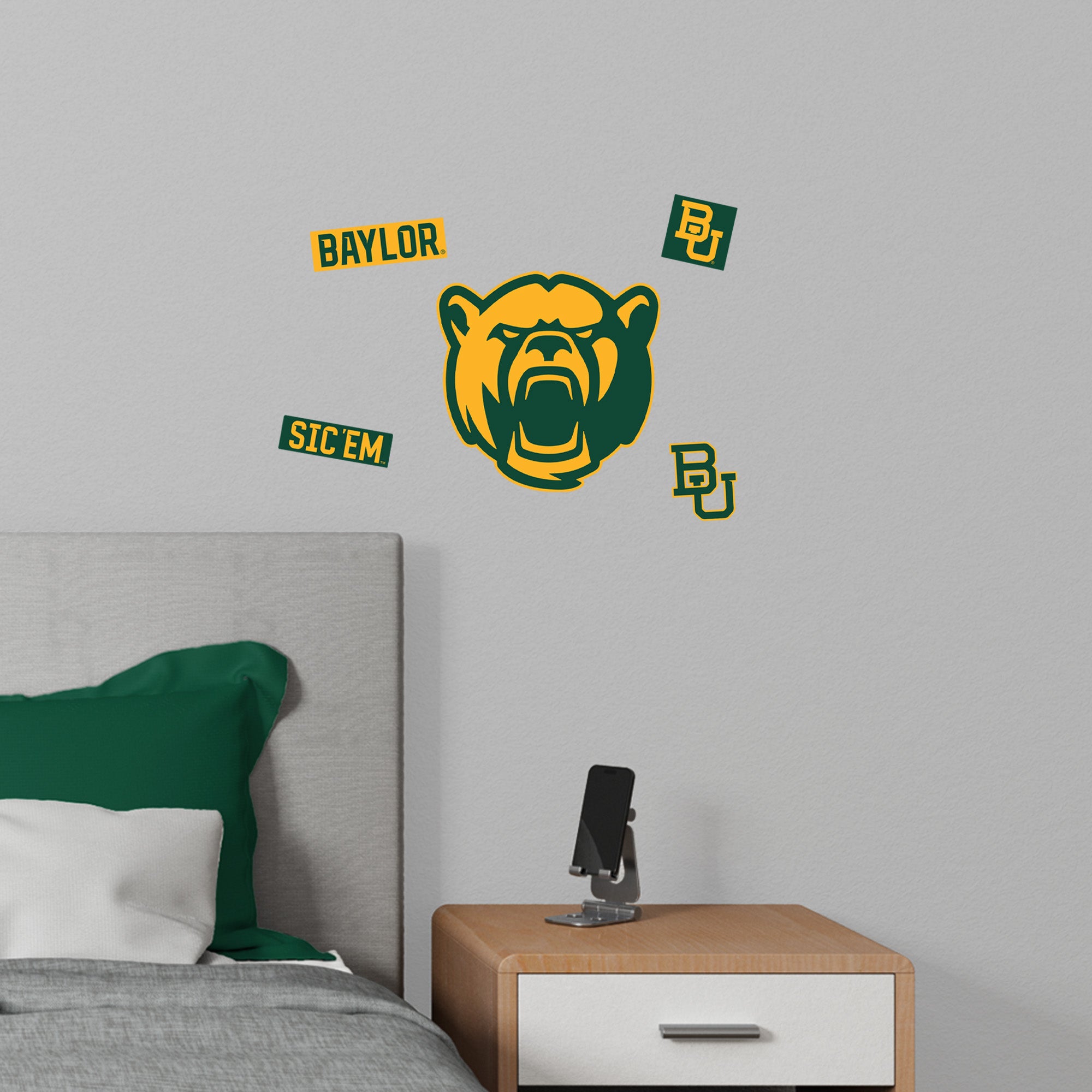 Baylor Bears - RealBig Bear Head Logo Collection - Official NCAA - Reu ...
