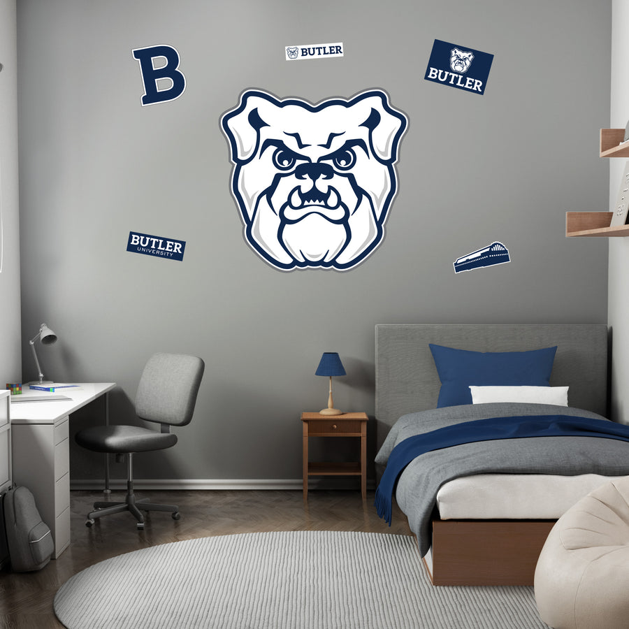 Butler Bulldogs - RealBig Logo Collection - Official NCAA - Reusable Vinyl Wall Decals