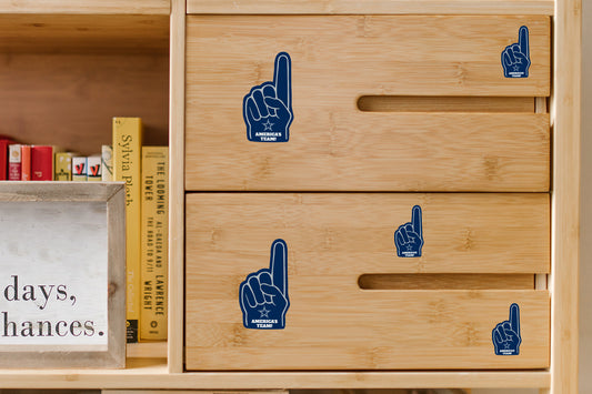 Dallas Cowboys: Foam Finger MINIS - Officially Licensed NFL Removable Adhesive Decal