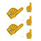 Green Bay Packers: Foam Finger MINIS - Officially Licensed NFL Removable Adhesive Decal