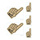 New Orleans Saints: Foam Finger MINIS - Officially Licensed NFL Removable Adhesive Decal