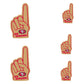 San Francisco 49ers: Foam Finger MINIS - Officially Licensed NFL Removable Adhesive Decal