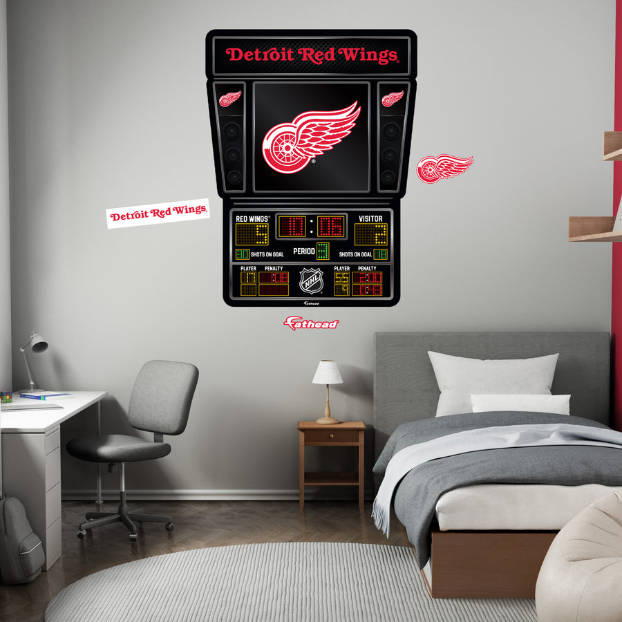 Detroit Red Wings - RealBig Scoreboard Collection - Official NHL - Reusable Vinyl Wall Decals