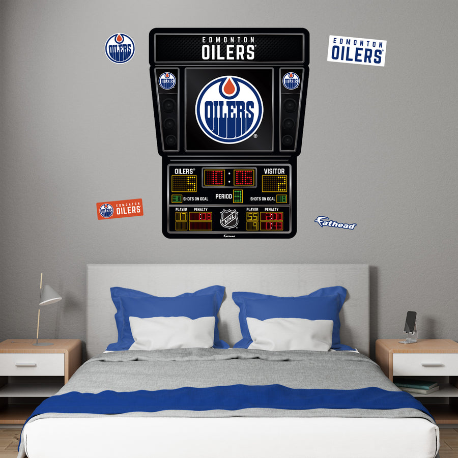 Edmonton Oilers - RealBig Scoreboard Collection - Official NHL - Reusable Vinyl Wall Decals