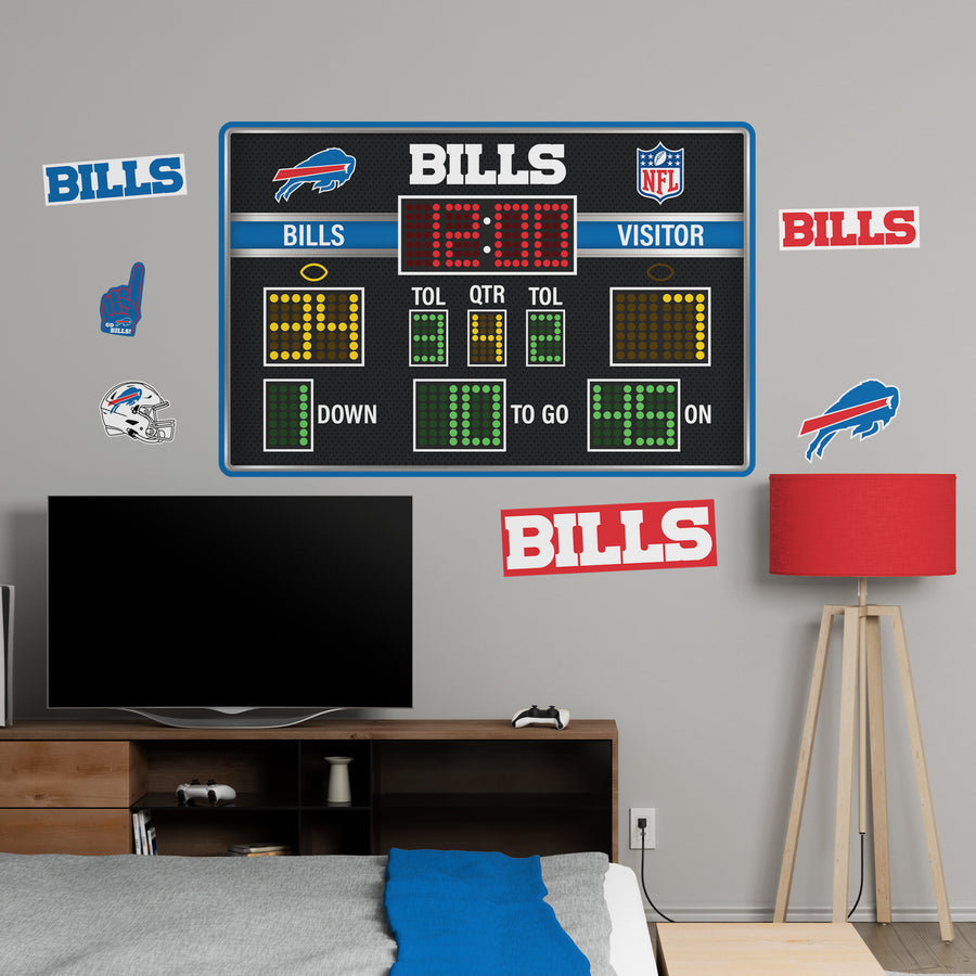 Buffalo Bills - RealBig Scoreboard Collection - Official NFL - Reusable Vinyl Wall Decals