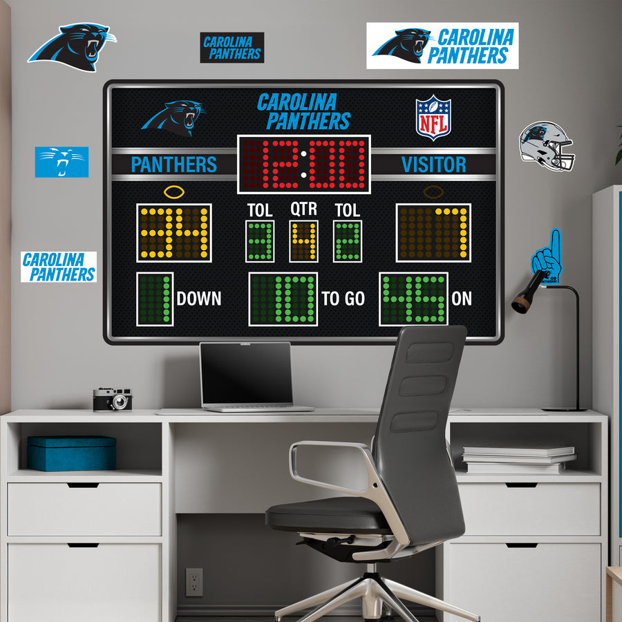 Carolina Panthers - RealBig Scoreboard Collection - Official NFL - Reusable Vinyl Wall Decals