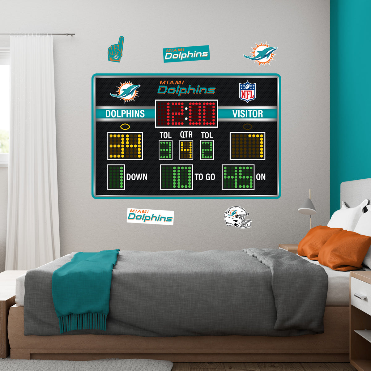 Miami Dolphins - RealBig Scoreboard Collection - Official NFL - Reusab ...