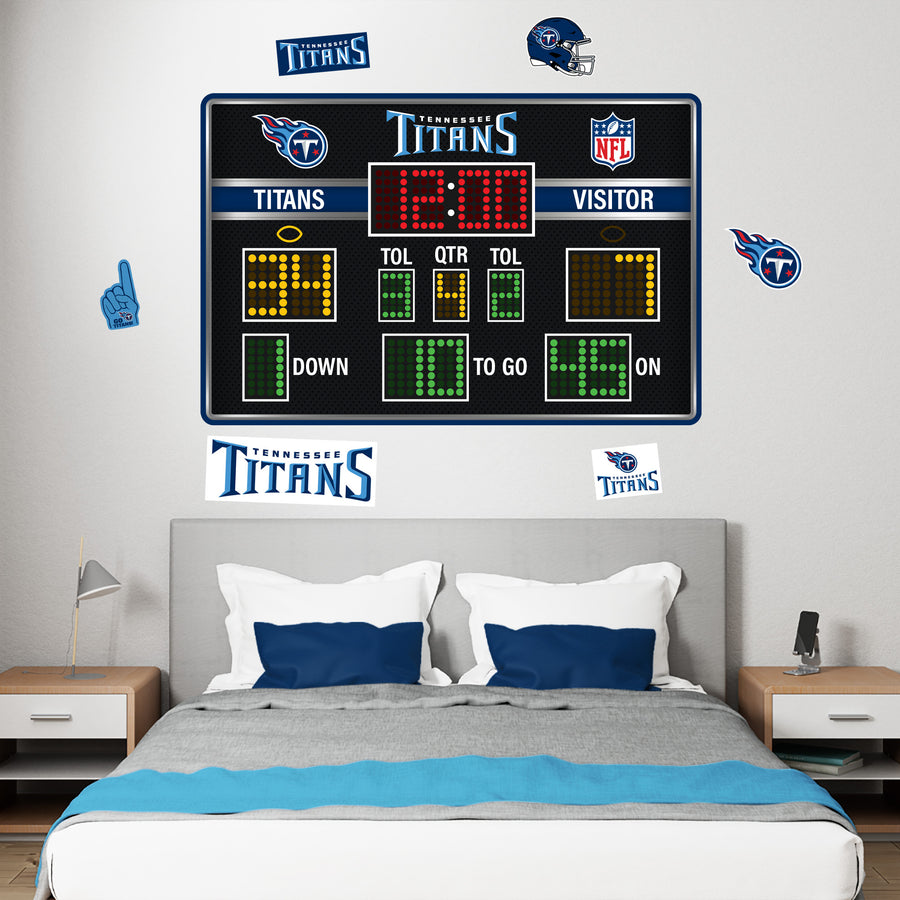 Tennessee Titans - RealBig Scoreboard Collection - Official NFL - Reusable Vinyl Wall Decals