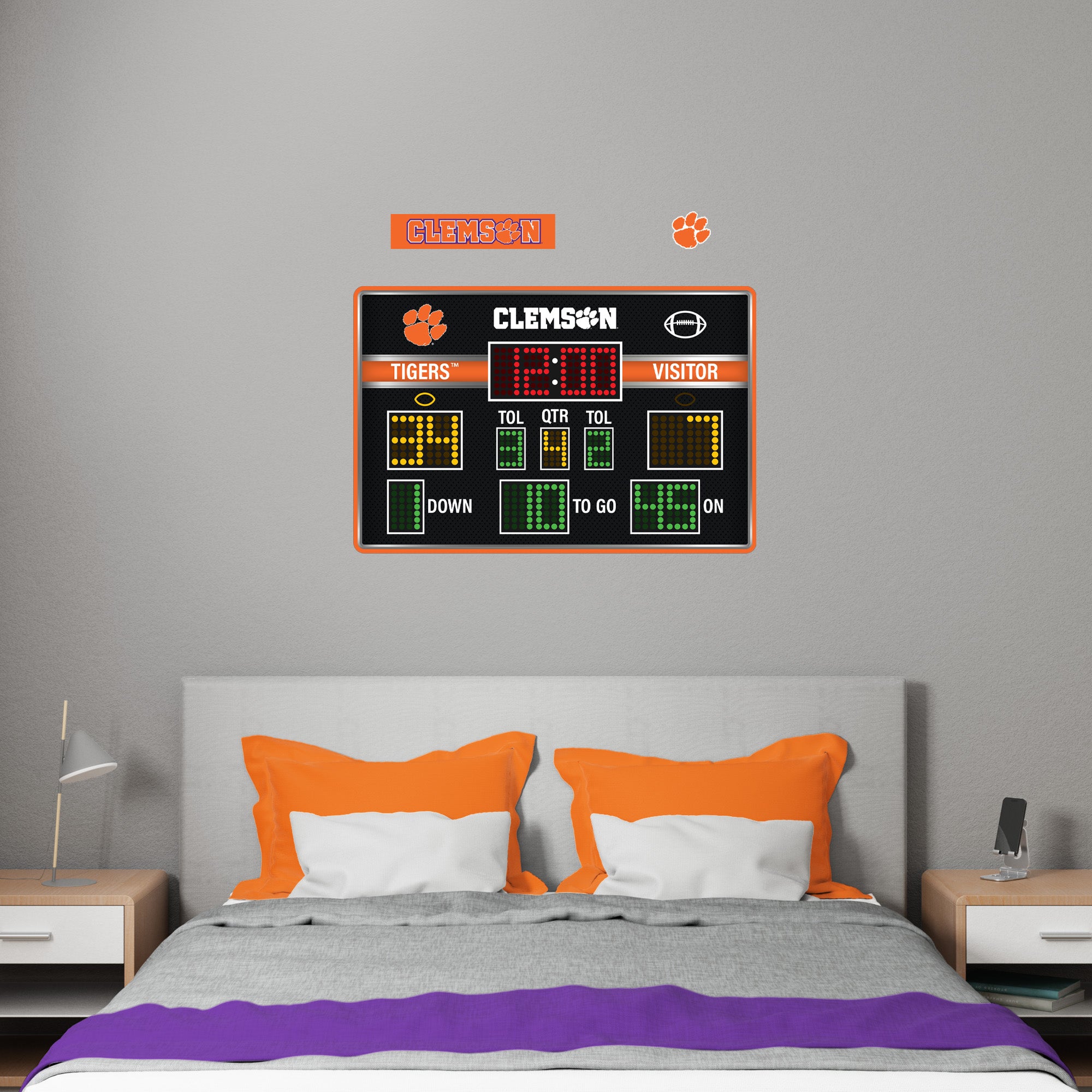 Football Display Clemson Clemson Tigers - Football Scoreboard Collection - Official NCAA - Reus ...