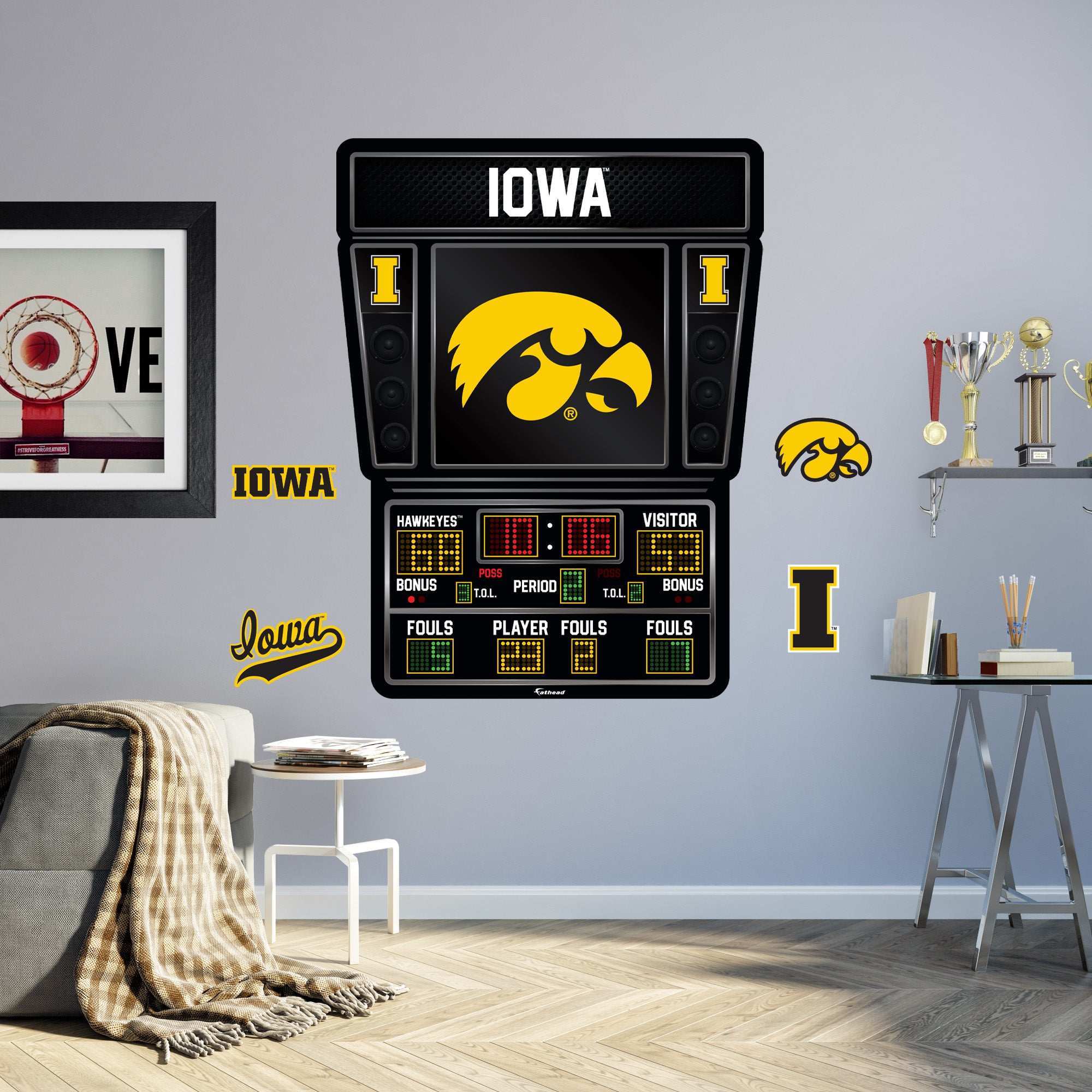 Popular Iowa Hawkeye Wall Decals