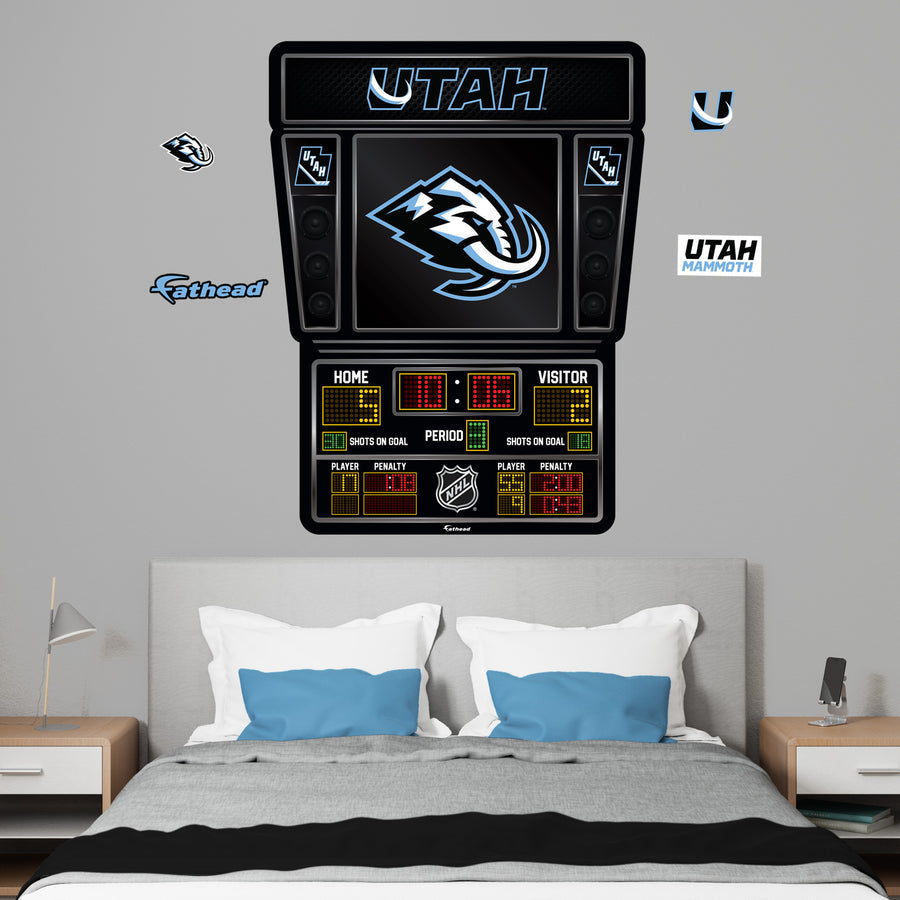 Utah Mammoth - RealBig Scoreboard Collection - Official NHL - Reusable Vinyl Wall Decals