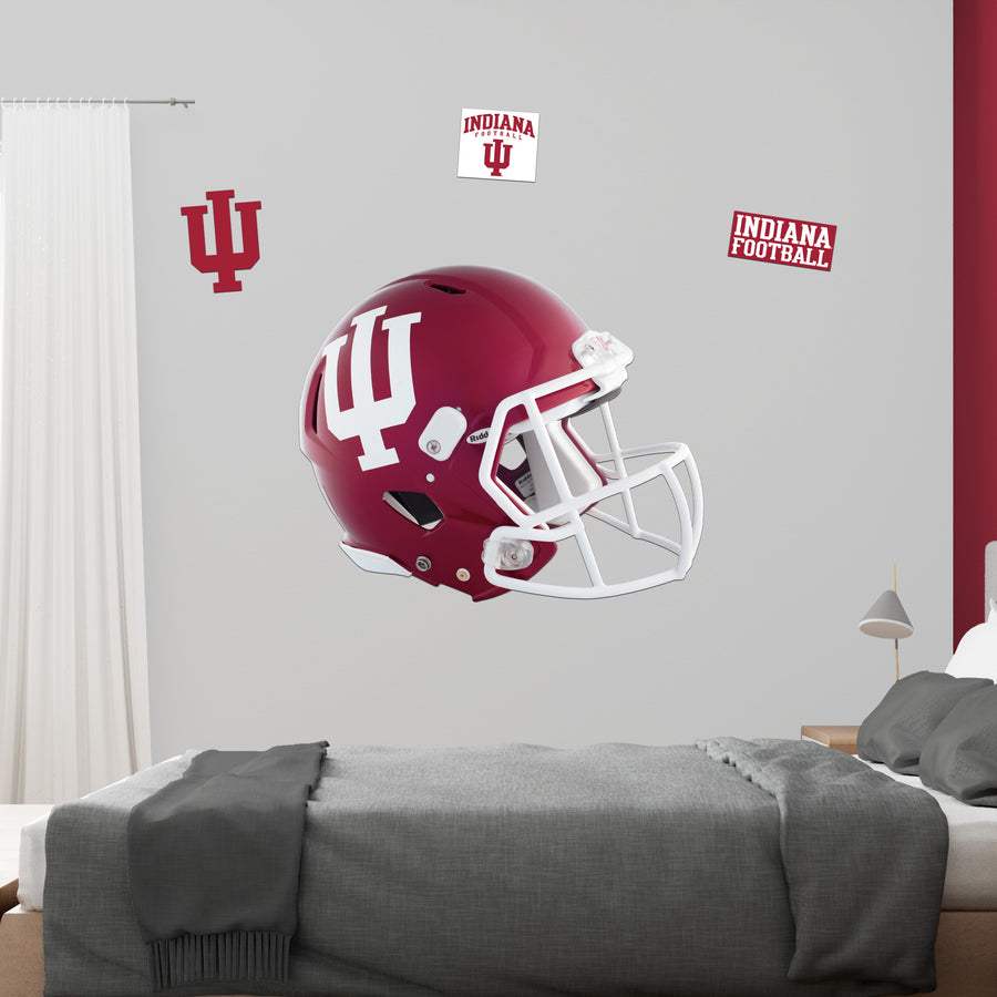 Indiana Hoosiers - RealBig Football Helmet Collection - Official NCAA - Reusable Vinyl Wall Decals