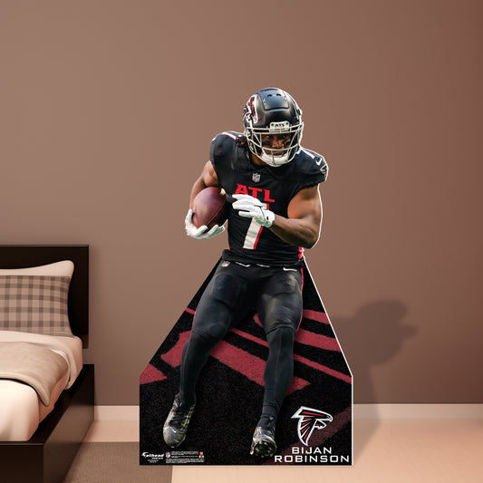 Atlanta Falcons: Bijan Robinson Life-Size   Foam Core Cutout  - Officially Licensed NFL    Stand Out