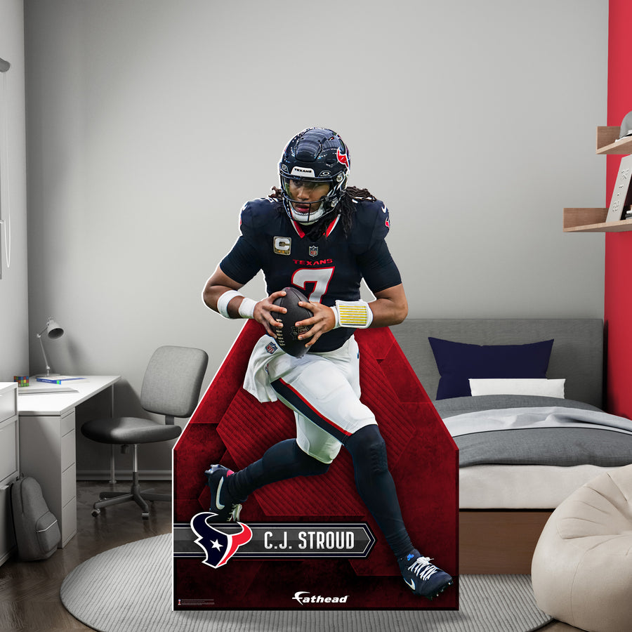 CJ Stroud - Life-Size Stand Out - Official NFL - Houston Texans - Foam Core Cutout