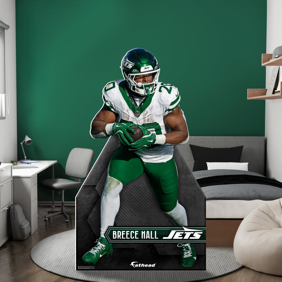 Breece Hall - Life-Size Stand Out - Official NFL - New York Jets - Foam Core Cutout