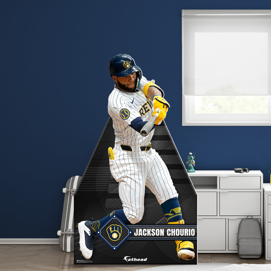 Jackson Chourio - Life-Size Stand Out - Official MLB - Milwaukee Brewers - Foam Core Cutout