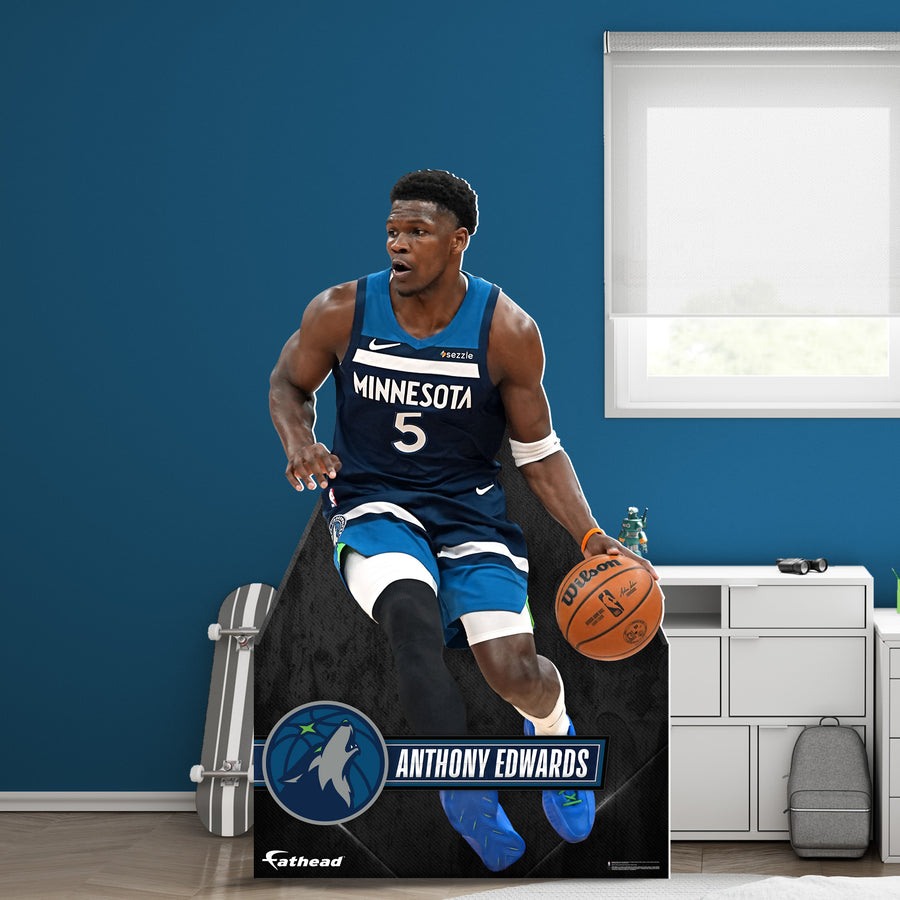 Anthony Edwards - Life-Size Stand Out - Official NBA - Minnesota Timberwolves - Foam Core Cutout